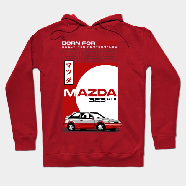 Mazda 323 GTX Hoodie by Harrisaputra